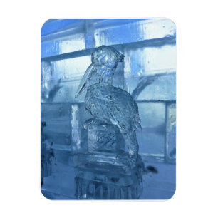 Imán Escultura helada pelicana, Quebec, Canadá