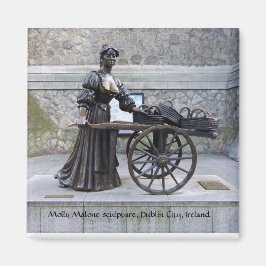 Imán Escultura Molly Malone, ciudad de Dublín, Irlanda
