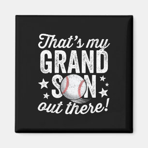 Imán Ese 39 es mi nieto fuera, abuela de béisbol