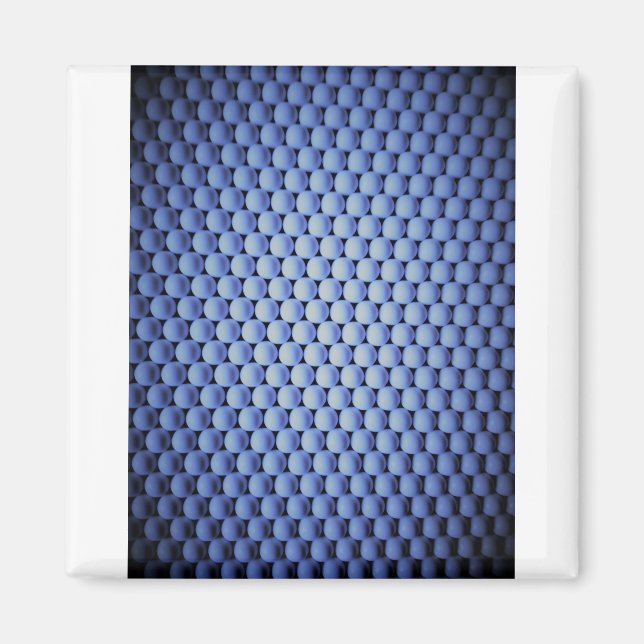 Imán esferas azules árticas (Frente)