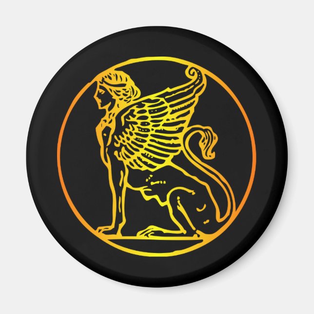 Imán Esfinge de Oro (Frente)
