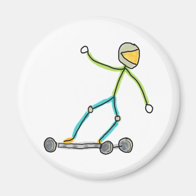 Imán Esk8 Stickman (Frente)