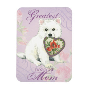 Imán Eskie Heart Mom