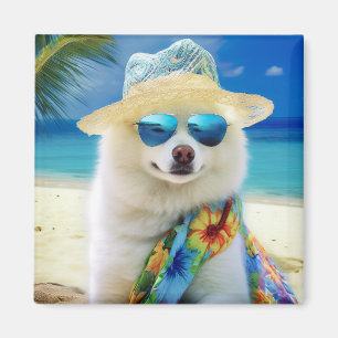 Imán Eskimo Americano en la Playa, regalo de verano par