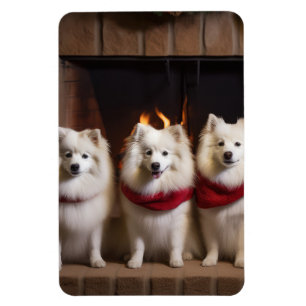 Imán Eskimo americano por los Navidades de la chimenea