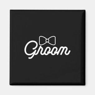 Imán Eslogan de novia y novio a juego para recién casad