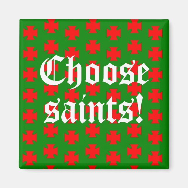 Imán Eslogan de Saints_Aplenty (Edición de Navidad 1) (Frente)