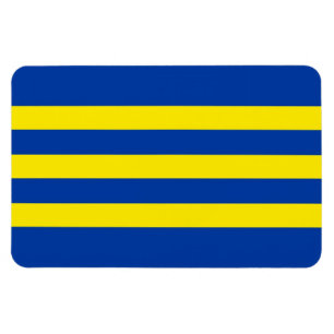 Imán eslovaquia condado Bandera de Trnavsky región azul