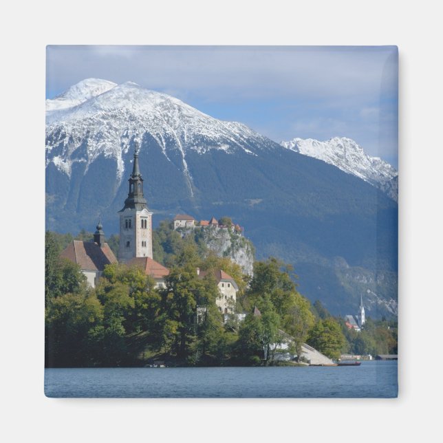 Imán Eslovenia, Bled, Lago Bled, Isla Bled, Bled (Frente)