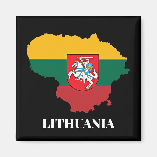 Imán Eslú y bandera de Lituania (Frente)