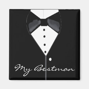Imán Esmoquin de boda para el padrino