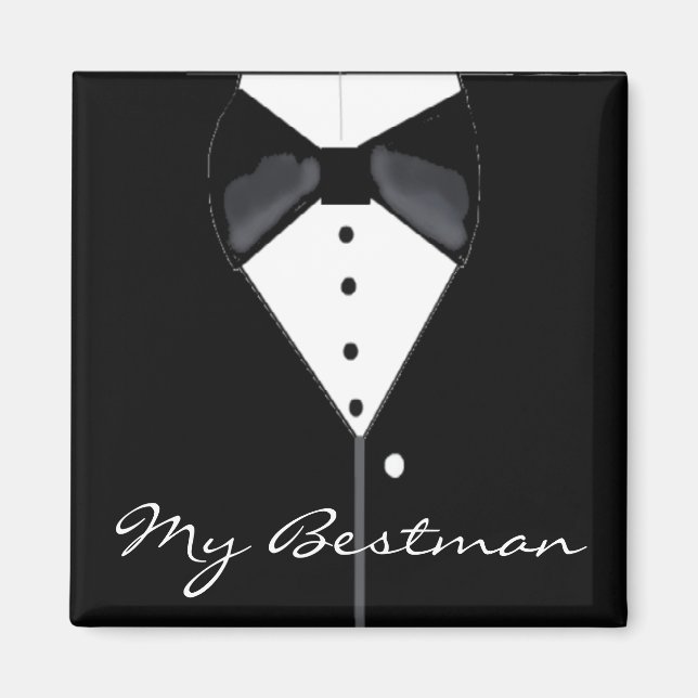 Imán Esmoquin de boda para el padrino (Frente)