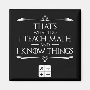 Imán Eso es lo que hago, enseño matemáticas y sé cos