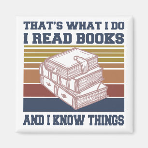 Imán Eso es lo que hago, leo libros y sé cosas
