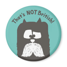 "Eso no es británico" tom-cat con bigote