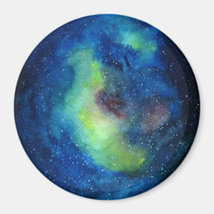 Imán Espacial Grande, 7,6 Cm Redondo Magnet