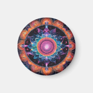 Imán Espacio colorido Mandala