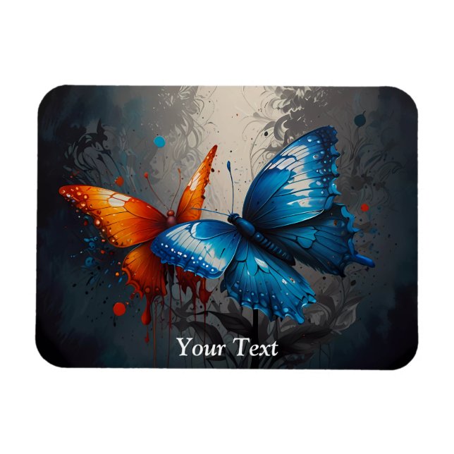 Imán Espacio de trabajo de danza de mariposa etérea (Horizontal)