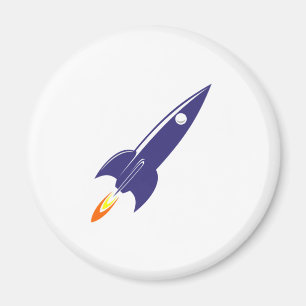 Imán Espacio Rocket del dibujo animado