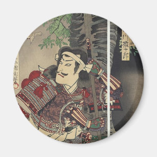 Imán espada del bushido del ronin que lucha al samurai