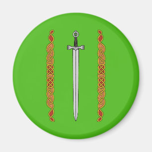 Imán Espada irlandesa y Knotwork