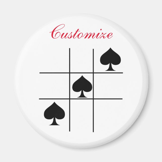 Imán Espadas negras Tic Tac Toe Thunder_Cove (Frente)