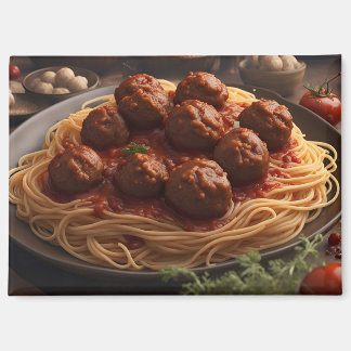 Imán Espaguetis con albóndigas