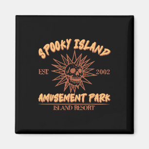 Imán Espalda de cráneo del parque de atracciones Spooky