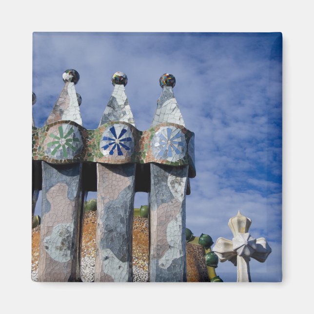 Imán España, Cataluña, Barcelona. Casa Batllo (1906). (Frente)