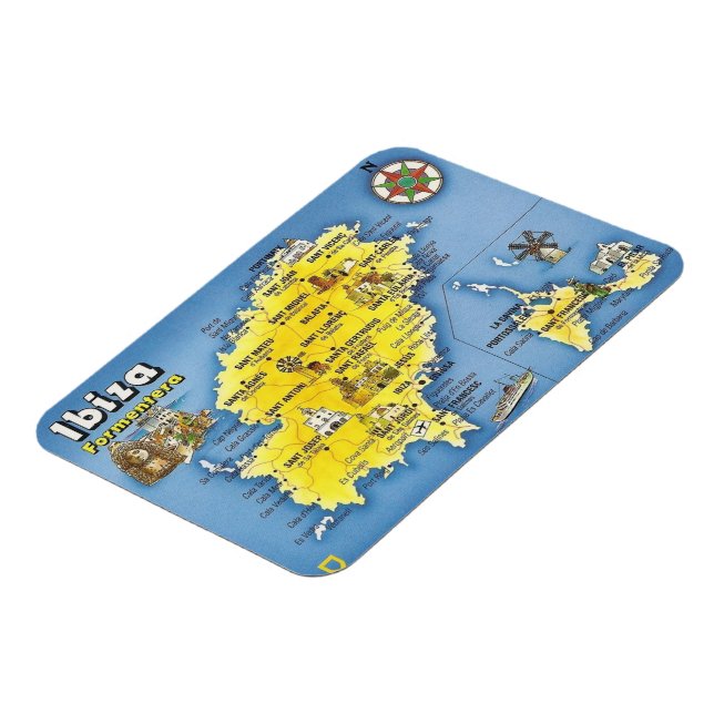 Imán España - Islas Baleares - Ibiza - Eivissa - (Lado Izquierdo)