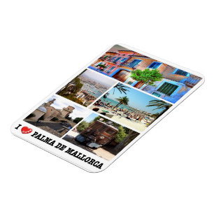 Imán España - Islas Baleares - Mallorca - I Love - Magn