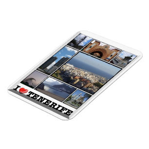Imán España - Islas Canarias - Tenerife - I Love - Magn