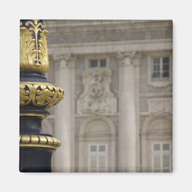 Imán España, Madrid. Palacio Real, lámpara dorada ornam (Frente)