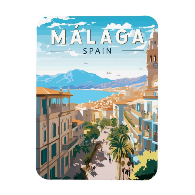 Imán España Málaga Viajes de arte (Vertical)