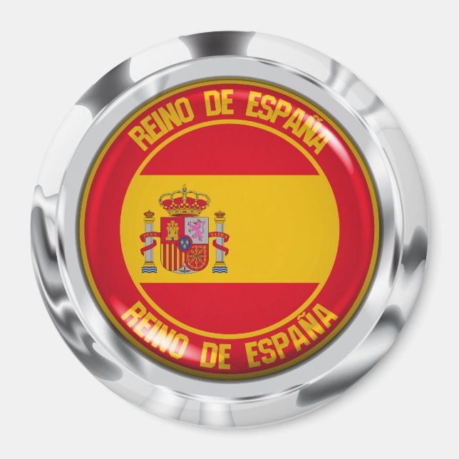 Imán España redonda Emblem (Frente)