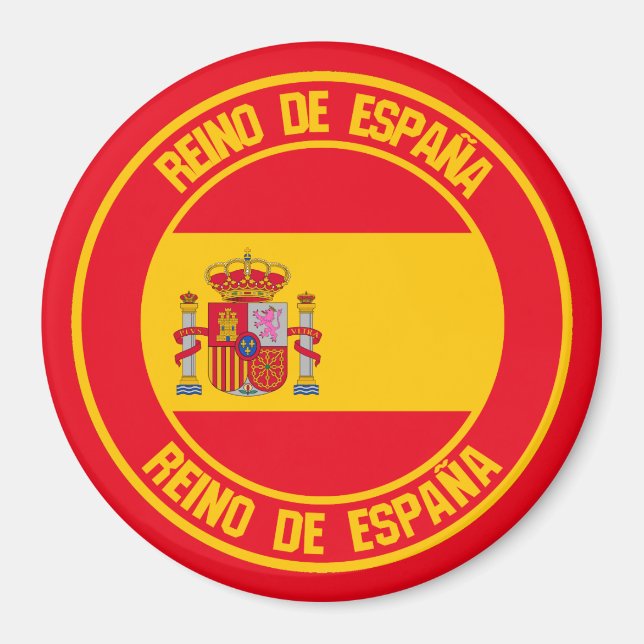 Imán España redonda Emblem (Frente)