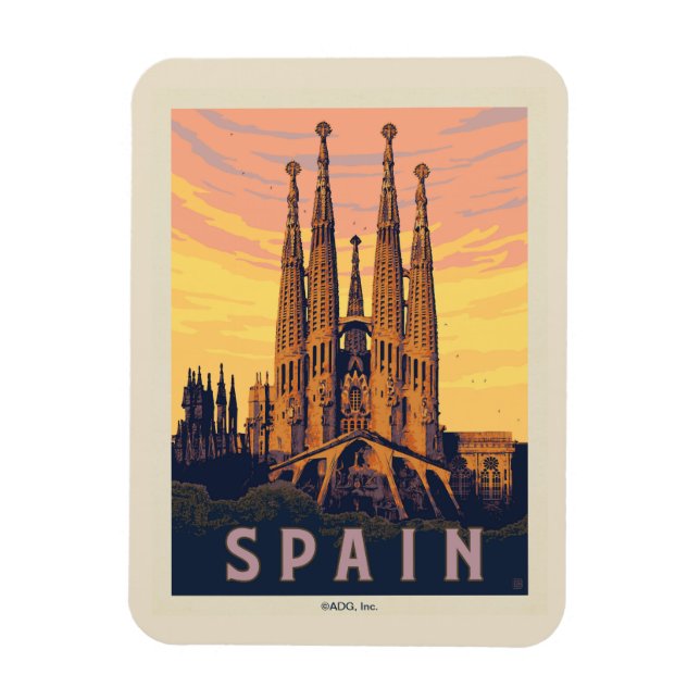 Imán España | Sagrada Familia (Vertical)