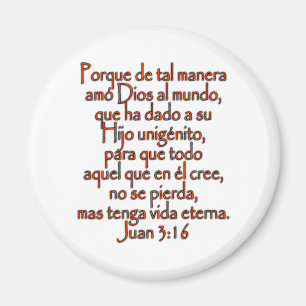 Imán Español del 3:16 de Juan
