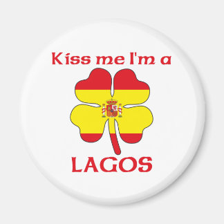 Imán Español personalizado me besa, soy Lagos