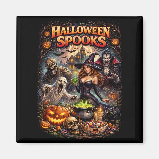 Imán Espantos de Halloween (Frente)