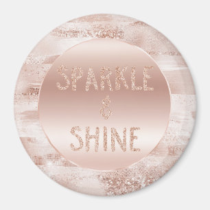 Imán Esparkle Purpurina Glitzy de Rubor rosa