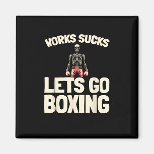 Imán Esparrando de boxeo - Boxeador luchador de guantes