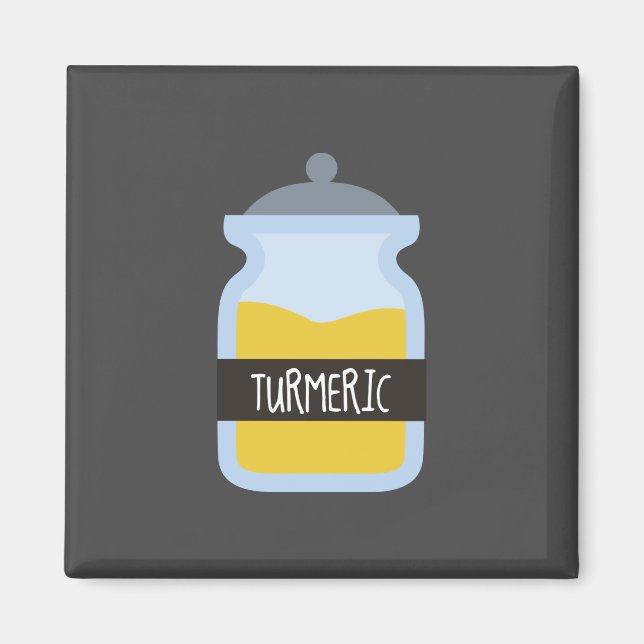 Imán Especie amarilla tumerica (Frente)