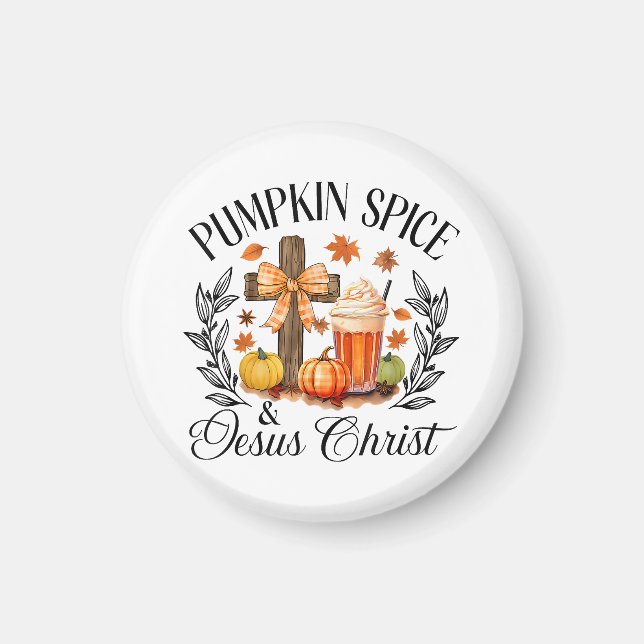 Imán Especie De Calabaza Y Calabaza De Jesucristo Chris (Frente)