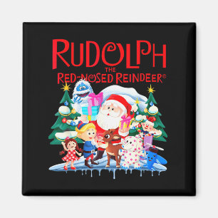 Imán Especificación de Navidad de Cute Rudolph The Red