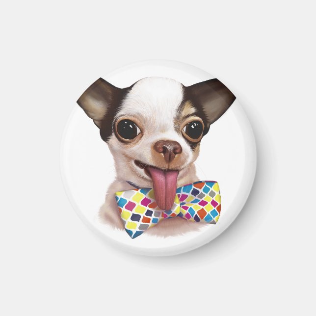 Imán Espectacular niño Chihuahua Magnet (Frente)