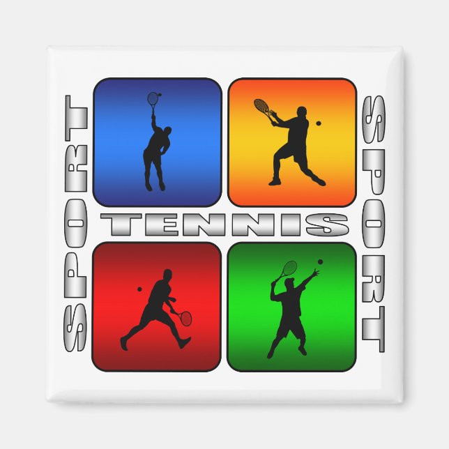 Imán Espectacular tenis (masculino) (Frente)