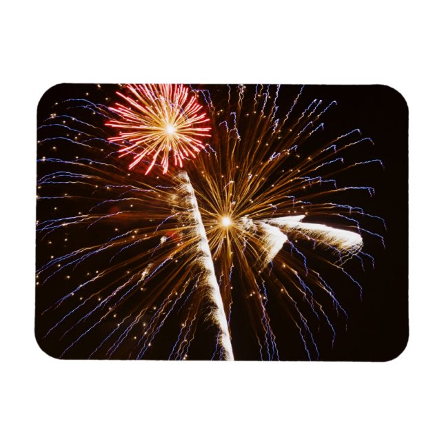 Imán Espectáculo de fuegos artificiales en el río Savan (Horizontal)