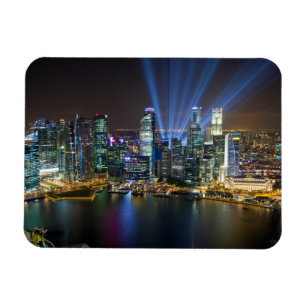 Imán Espectáculo de luces en el centro de Singapur