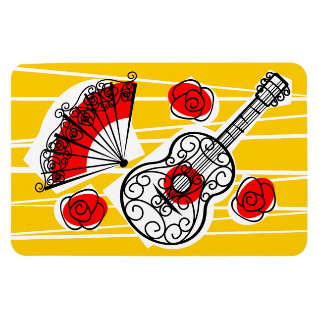 Imán Espectáculo magnético flexible de España Souvenirs (Horizontal)